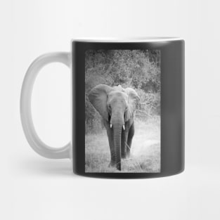 Black and white elephant Mug